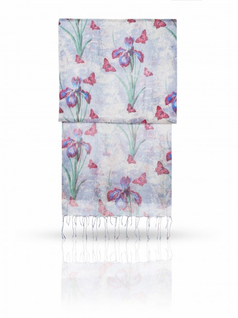 Палантин Женский S-BUTTER.FLOWER/BLUE